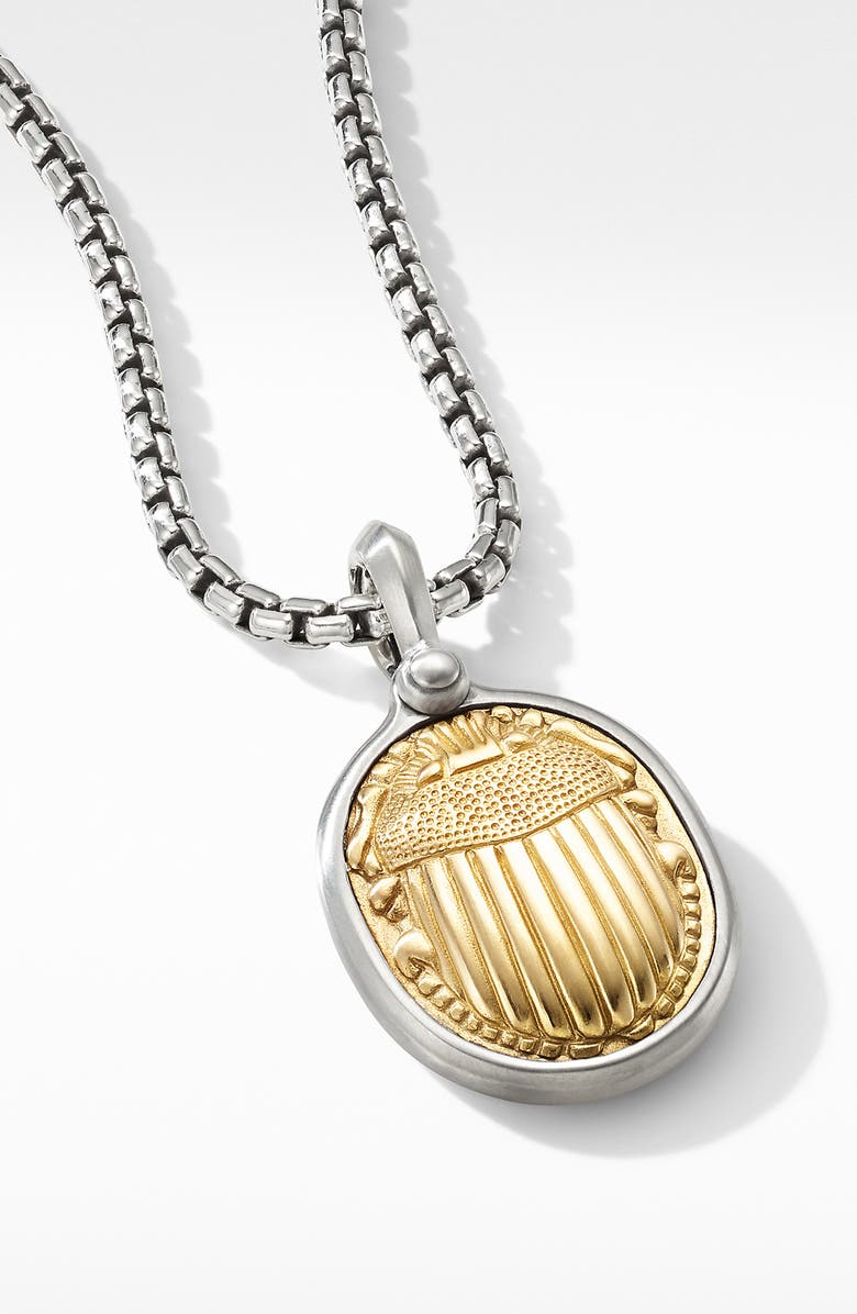David Yurman Petrvs<sup>®</sup> Scarab Amulet with 18K Yellow Gold, Alternate, color,