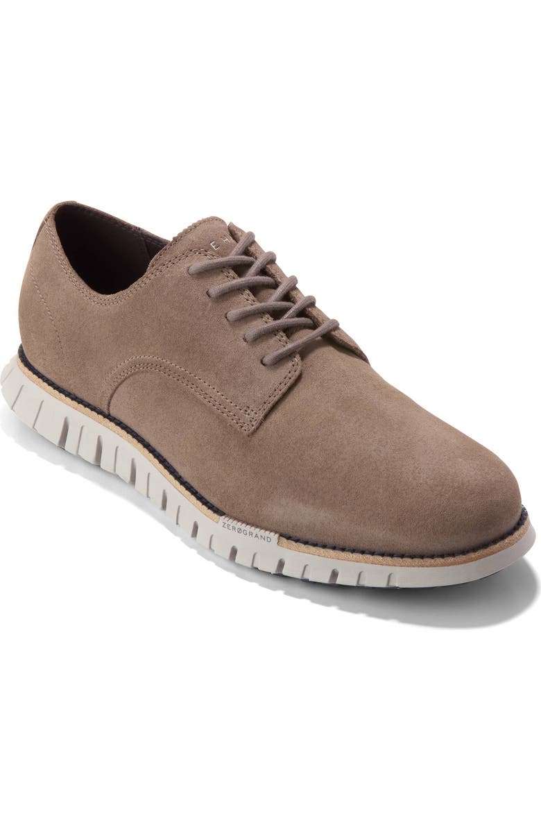 Cole Haan ZeroGrand Remastered Plain Toe Derby, Main, color, Lava Suede/ Drizzle