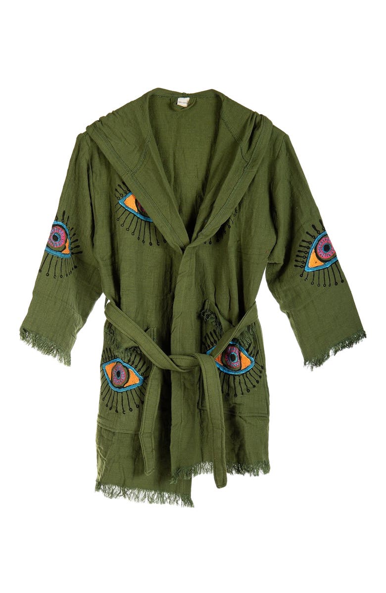 Forever & Always Shoes Imogen - Handmade Hooded Cotton Robe Cover-Up, Main, color, 