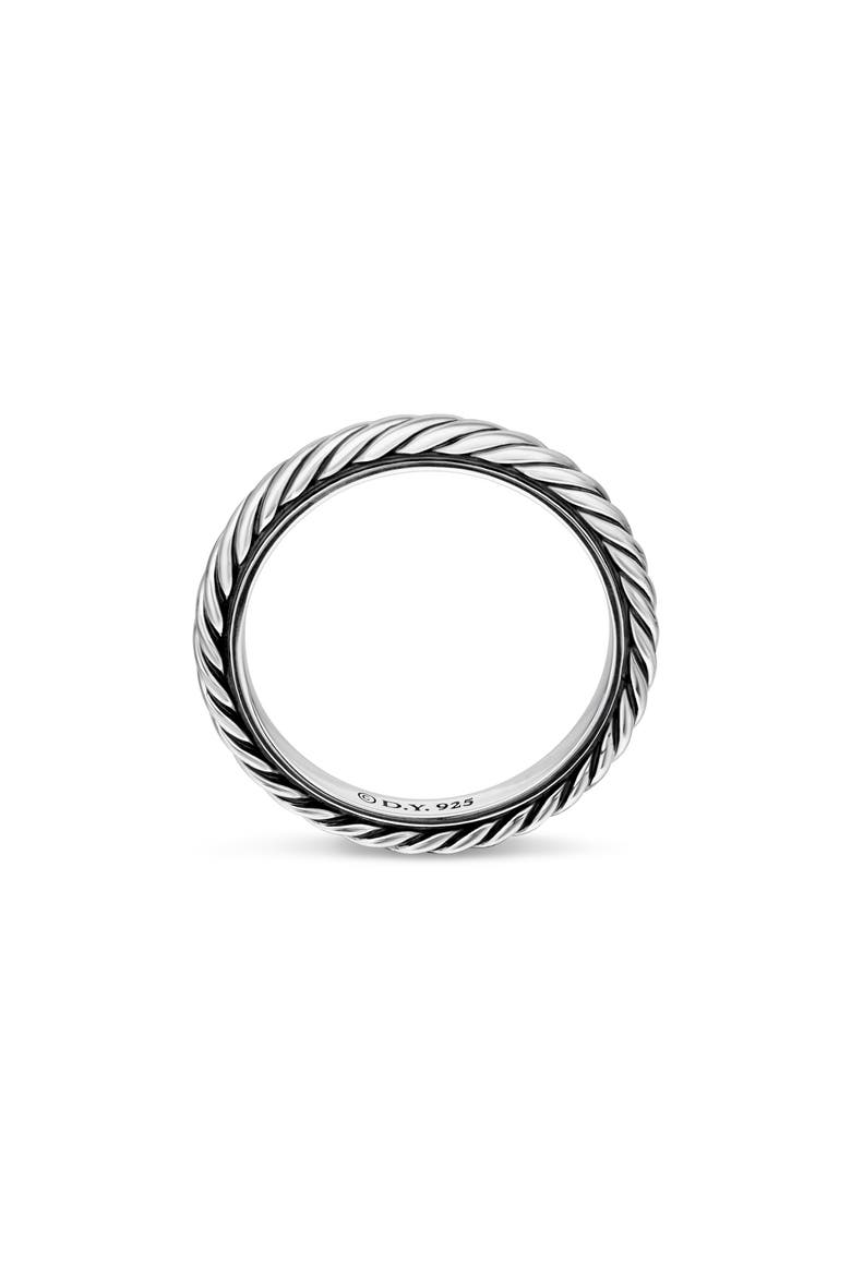 Cable Collectibles® Stack Ring in Sterling Silver, 3mm, Alternate, color, SILVER