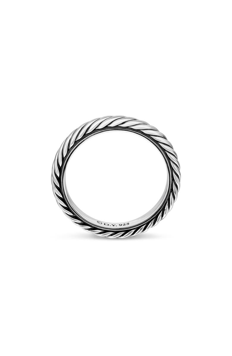 David Yurman Cable Collectibles<sup>®</sup> Stack Ring in Sterling Silver, 3mm, Alternate, color, Silver
