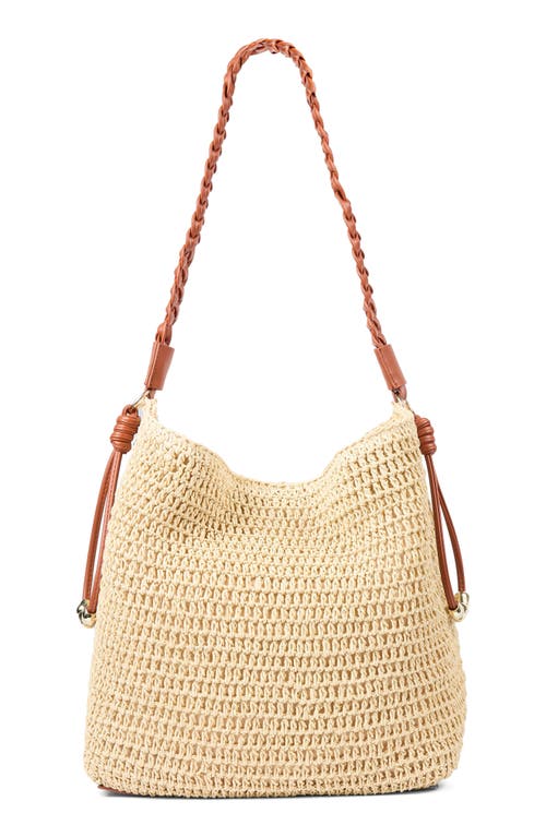 Lk Bennett Celeste Woven Tote In Natural/gold