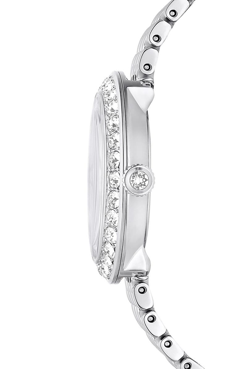 Swarovski Certa Bracelet Watch, 30mm, Alternate, color, Silver