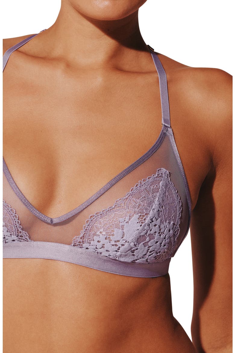 All Day Lace Unlined Racerback Bralette, Alternate, color, DREAMY LILAC