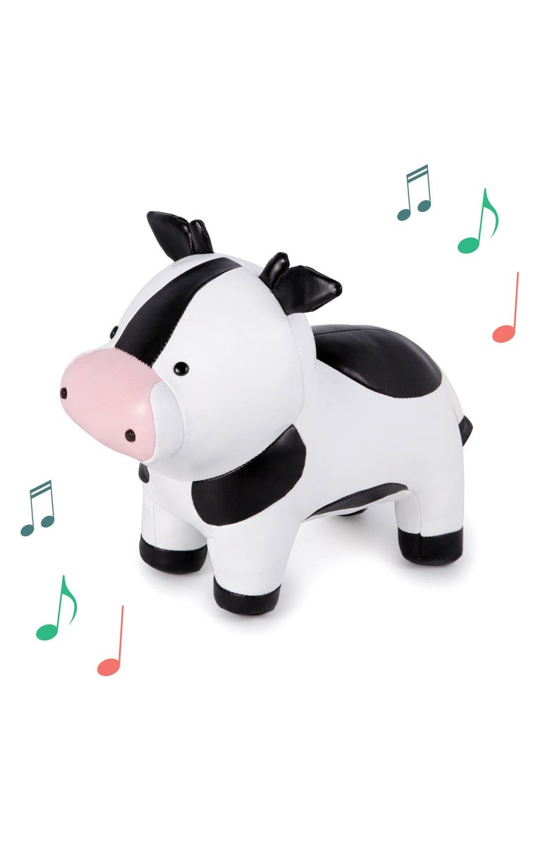 Little Big Friends Musical Animals - Cow, Plush Baby Music Box, Nursery Toy, Main, color, White