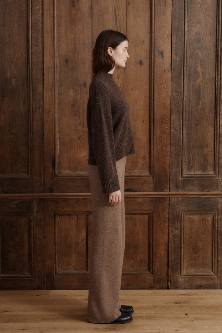 Bettina Cashmere Sweater, Alternate, color, Oak