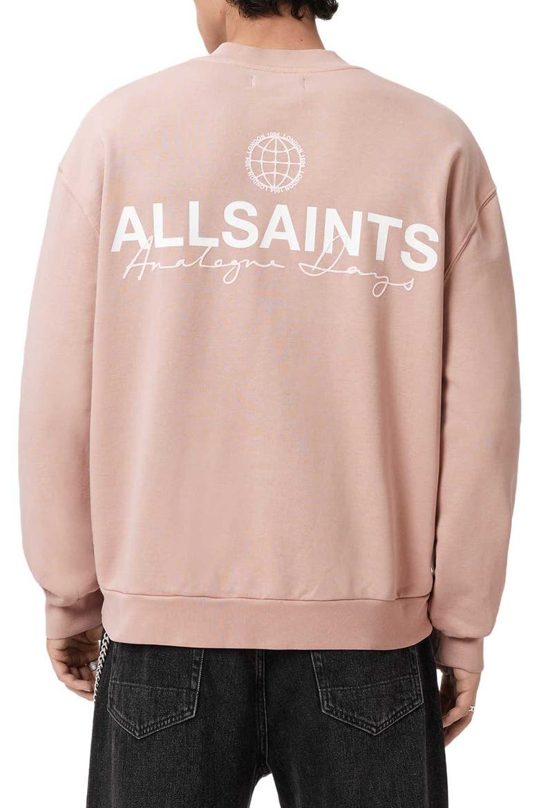 Emblem Graphic Sweatshirt, Alternate, color, SUNBAKED PINK