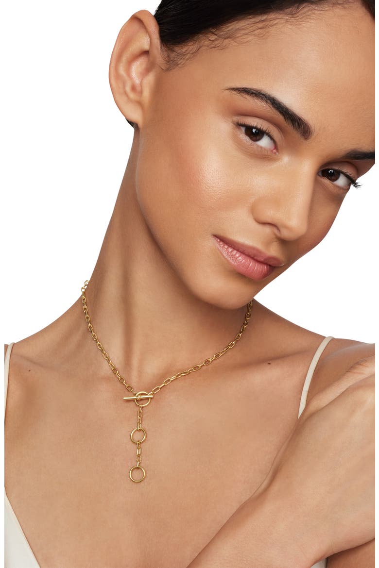 Madison Chain Link Necklace, Alternate, color, YELLOW GOLD