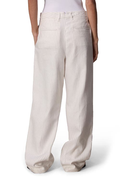 Rag & Bone Women's Newman Stripe Linen Pants In White