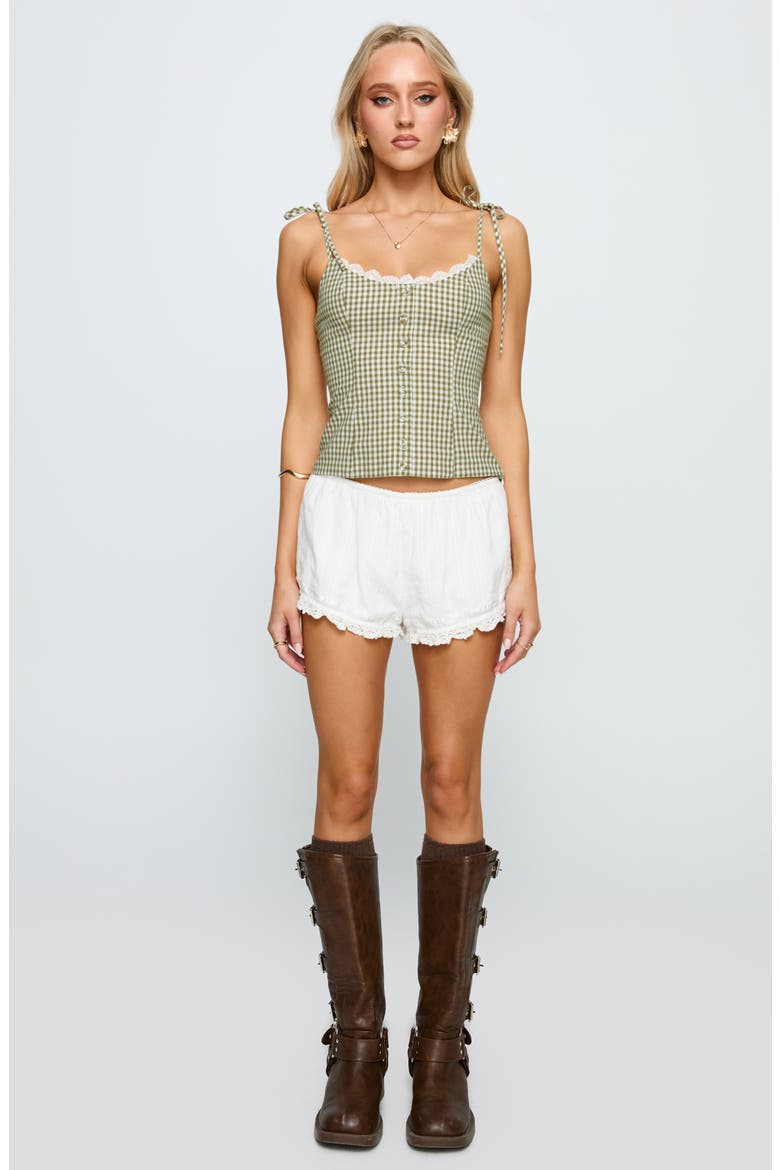 Dalanie Gingham Camisole, Alternate, color, GREEN CHECK