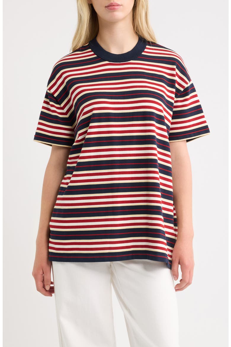 Le Paz Striped T-Shirt, Main, color, CILA STRIPE NAVY