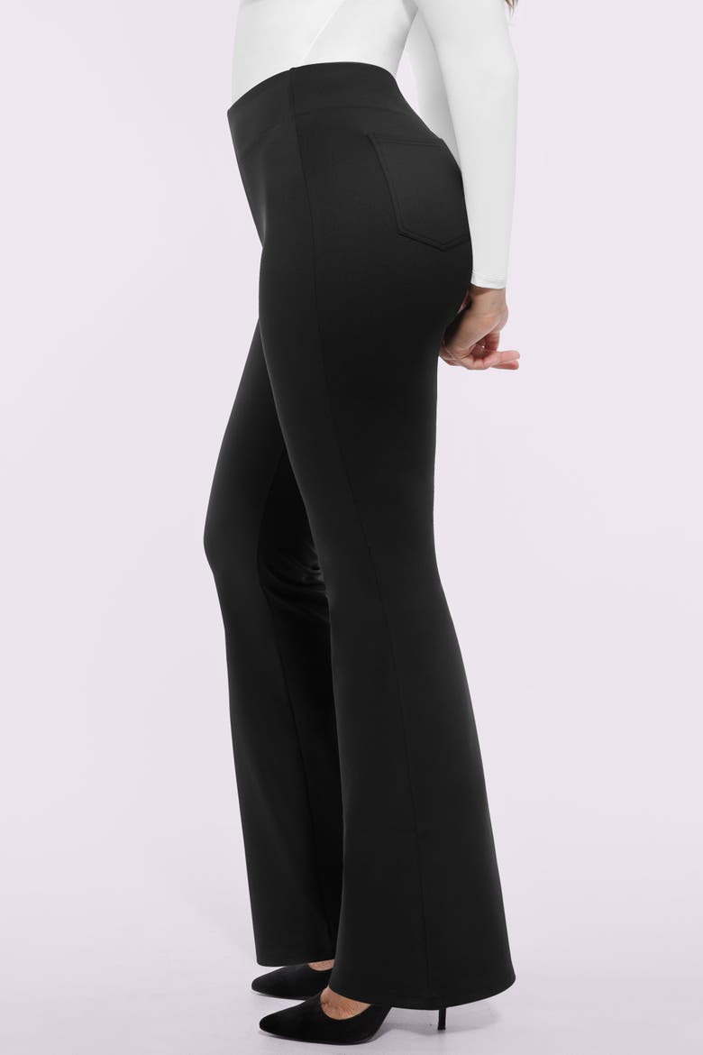 AirSlim® Back Pocket Flare Work Pant, Alternate, color, Jet Black