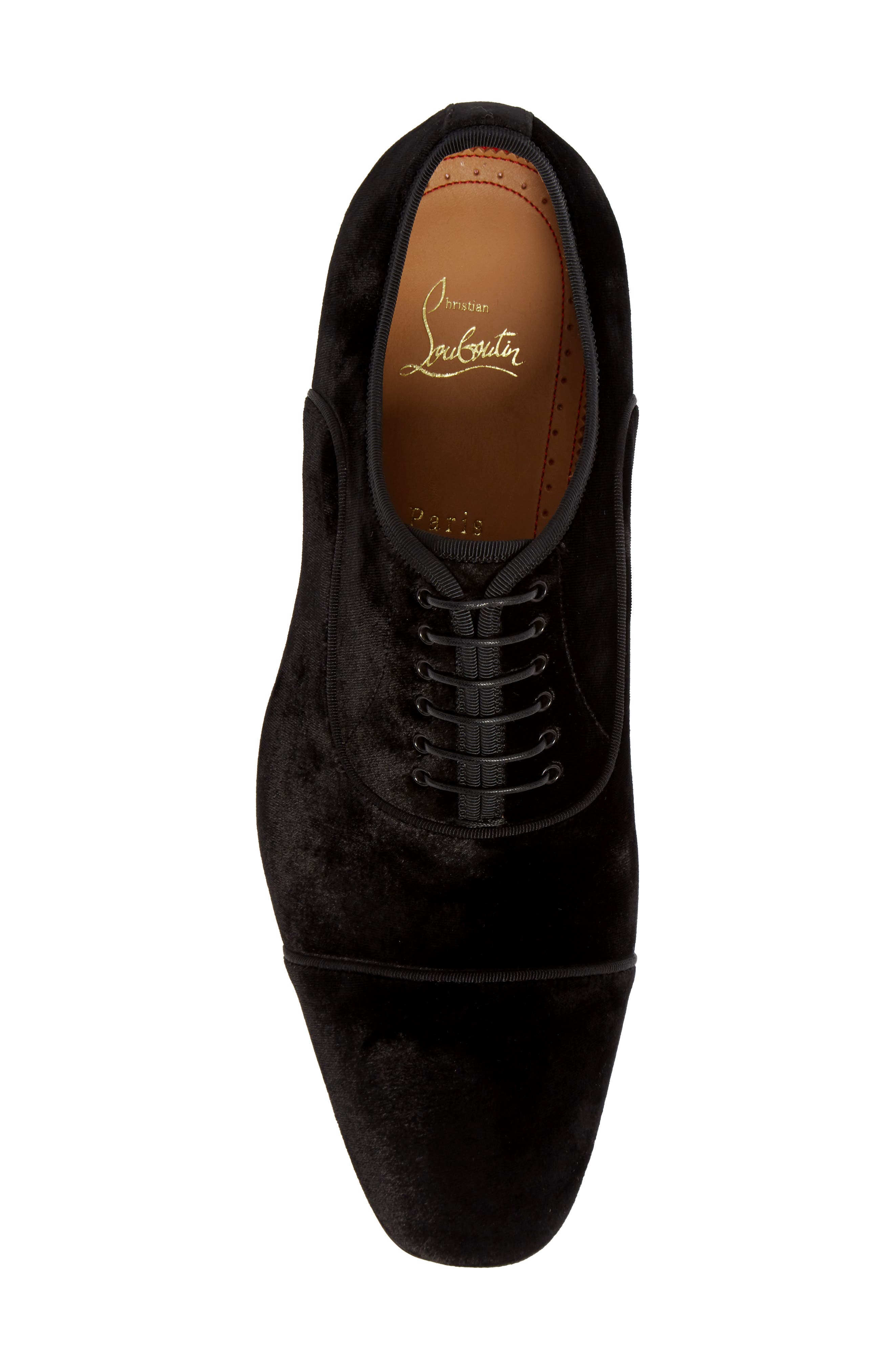Christian Louboutin Greggo Orlato Velvet Oxford, Alternate, color, 