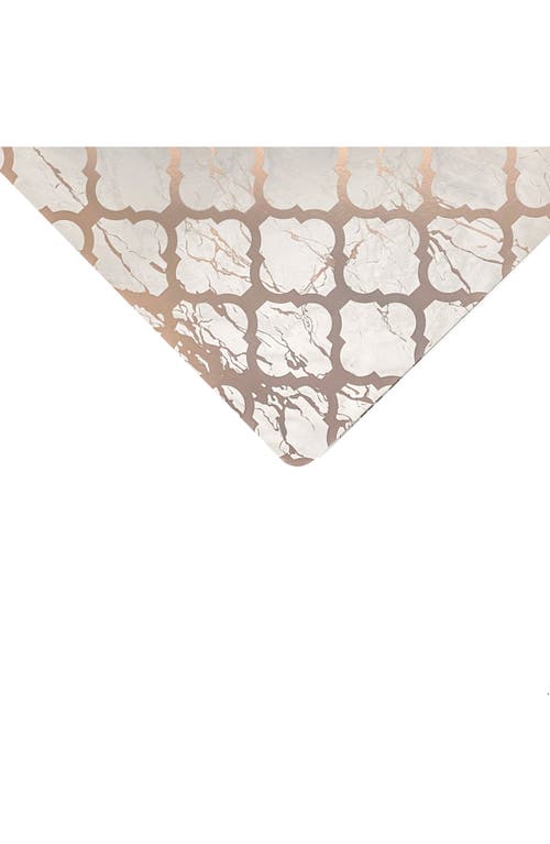 Dainty Home Mirrored Set Of 8 Placemats In Gold