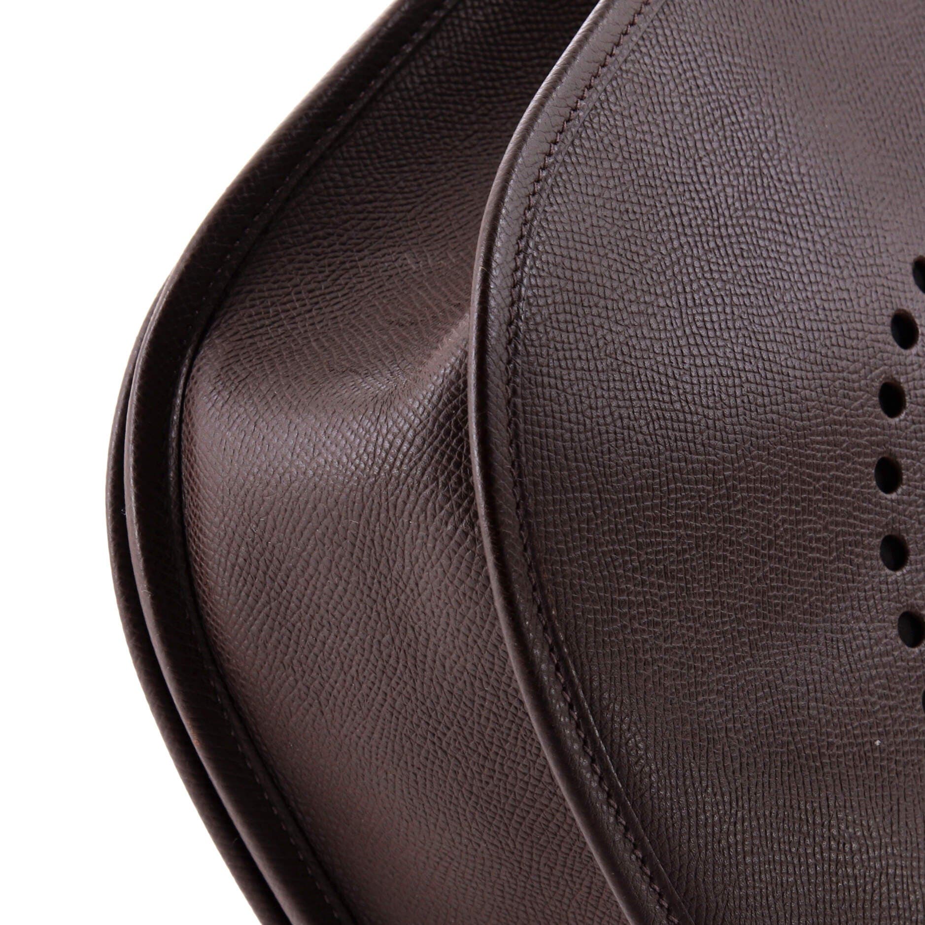 Pre-Owned Hermes Evelyne Bag Gen II Epsom GM, Alternate, color, Havane