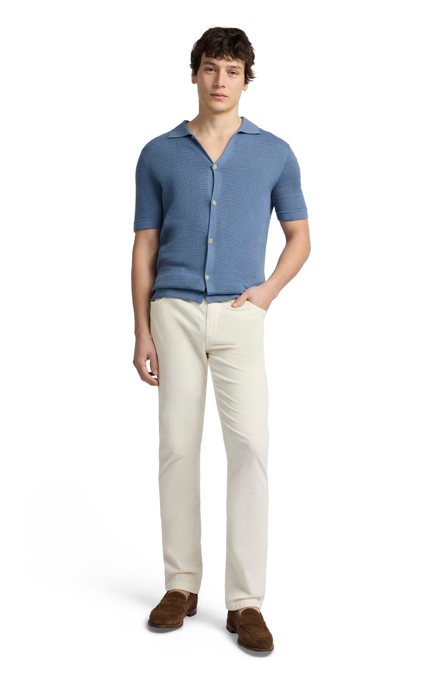 Drop Needle Button Up Shirt