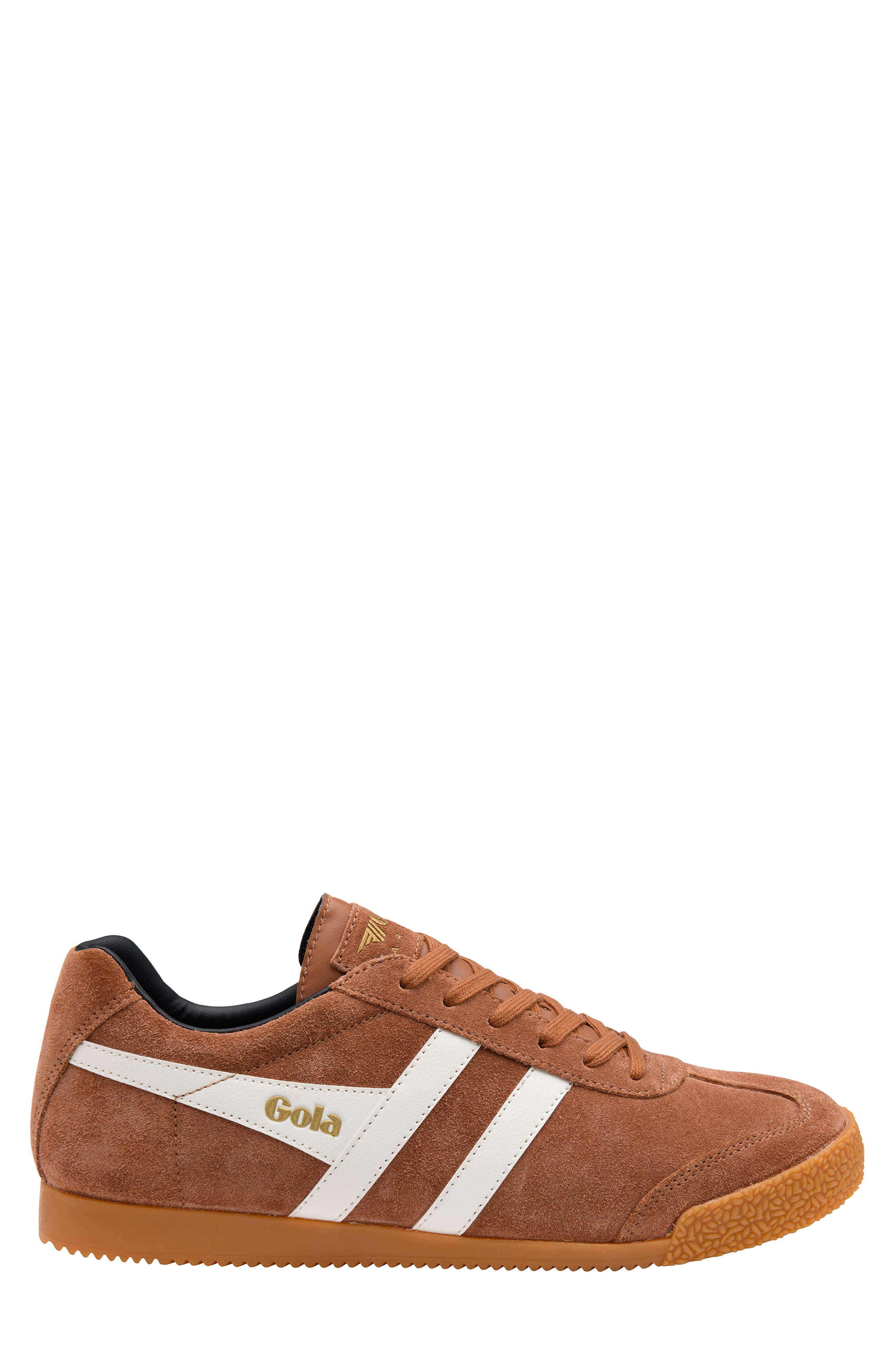 Harrier Low Top Sneaker, Alternate, color, UMBER/ OFF WHITE/ BLACK