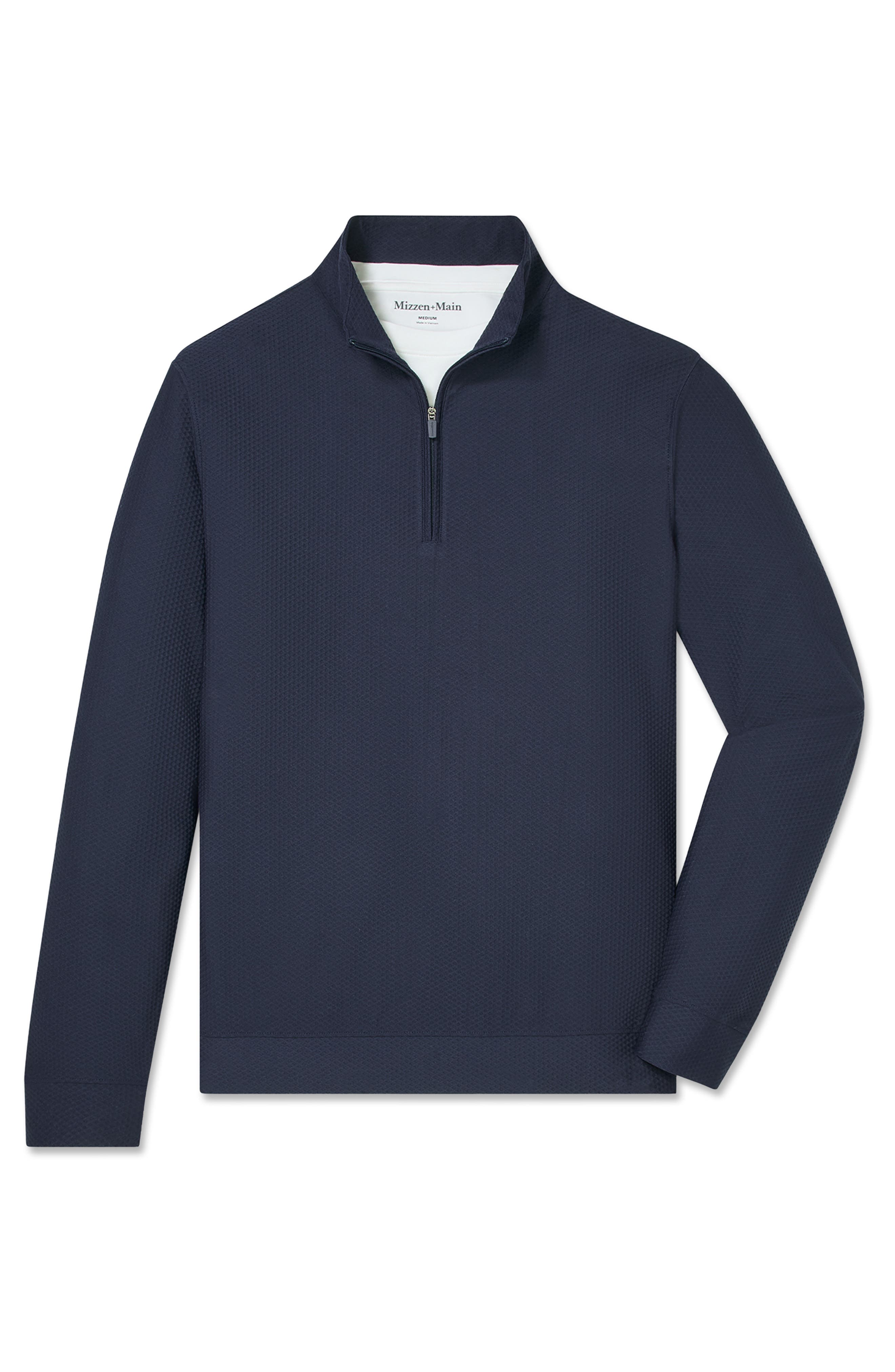 Easton Textured Quarter Zip Pullover (Men) | Nordstrom
