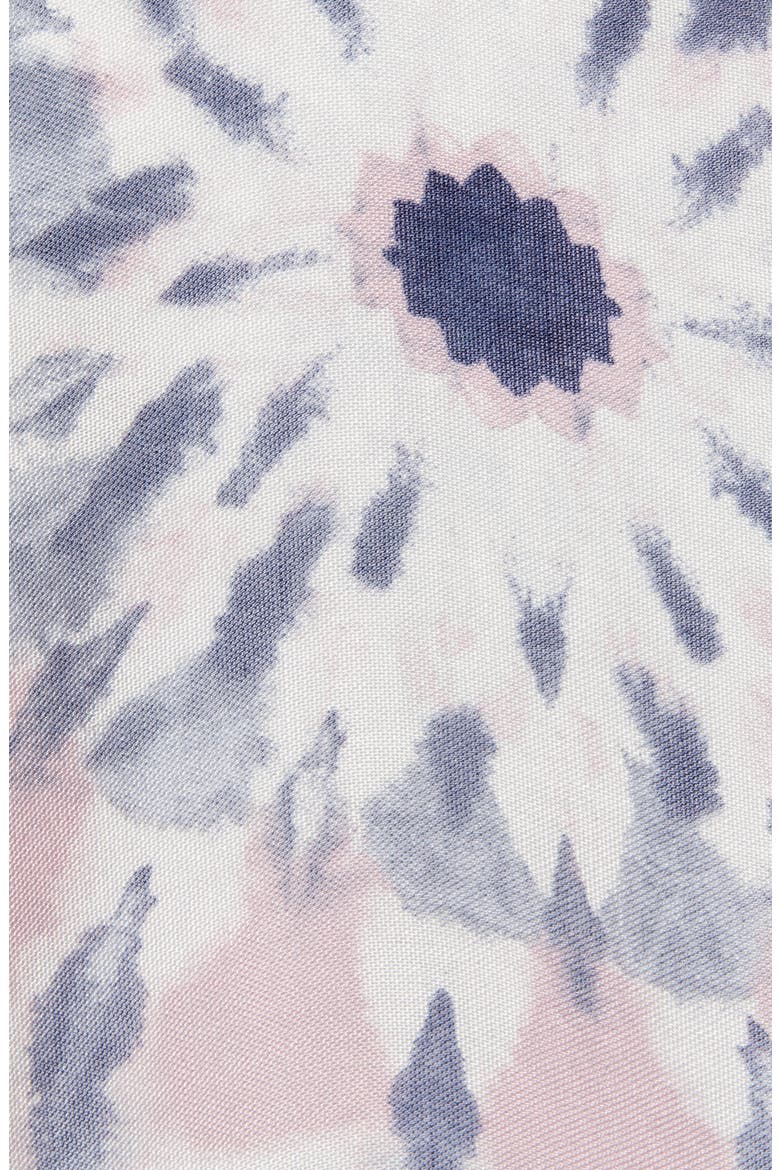 Print Tassel Duster, Alternate, color, BLUE KALEIDOSCOPE PRINT