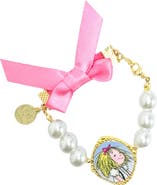Bits & Bows Eloise x Bits & Bows Bow Pearls Cameo Bracelet