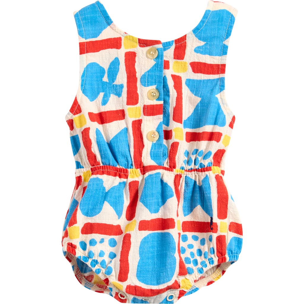 BOBO CHOSES BOBO CHOSES GEOMETRIC GAME ORGANIC COTTON BUBBLE ROMPER