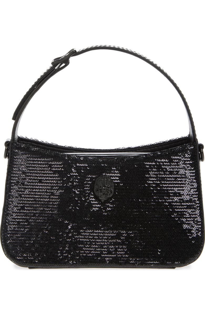 Kurt Geiger London Mini Bond Embellished Shoulder Bag, Main, color, Black
