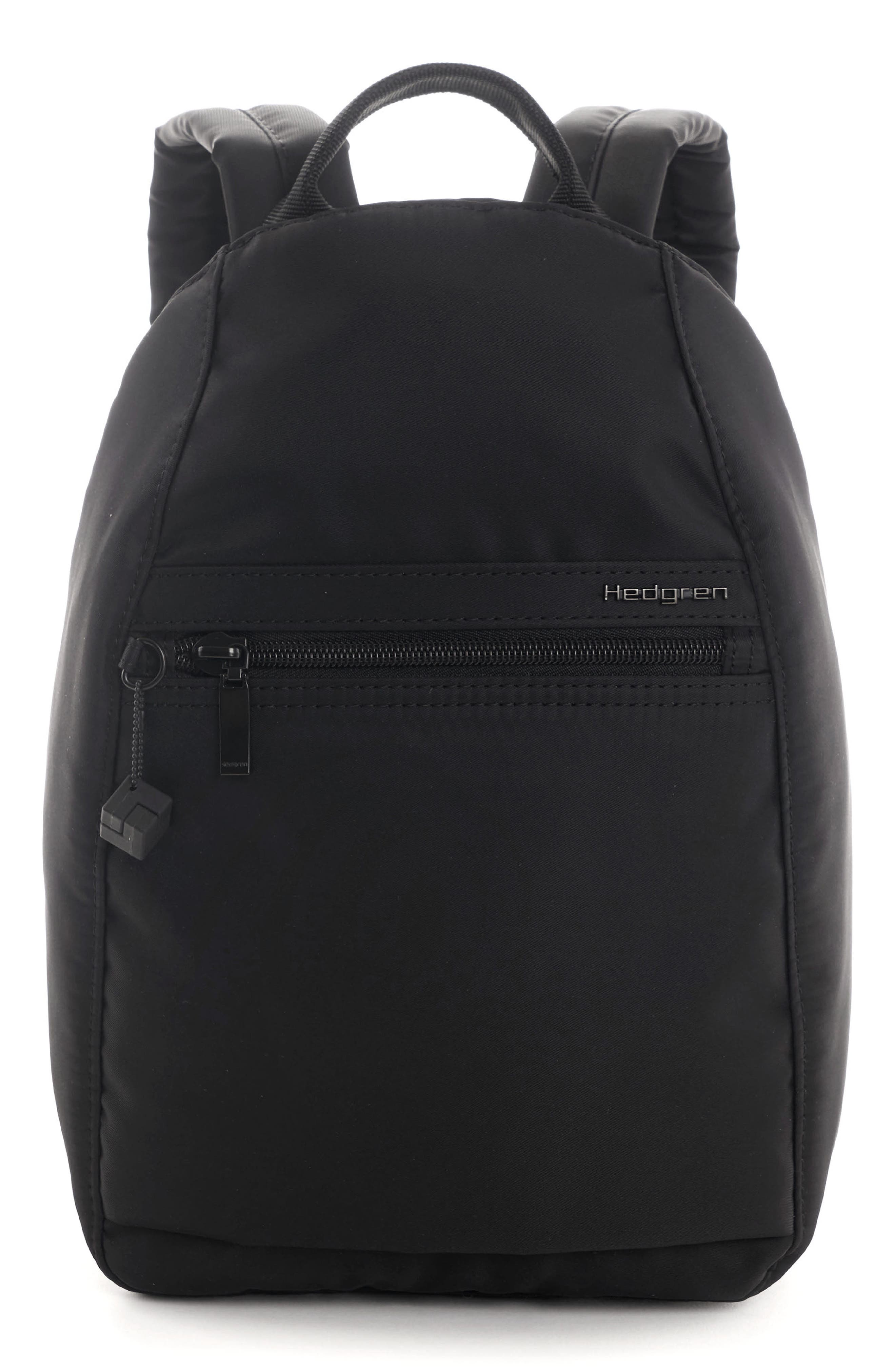 Hedgren Small Vogue Water Repellent RFID Backpack, Main, color, Black