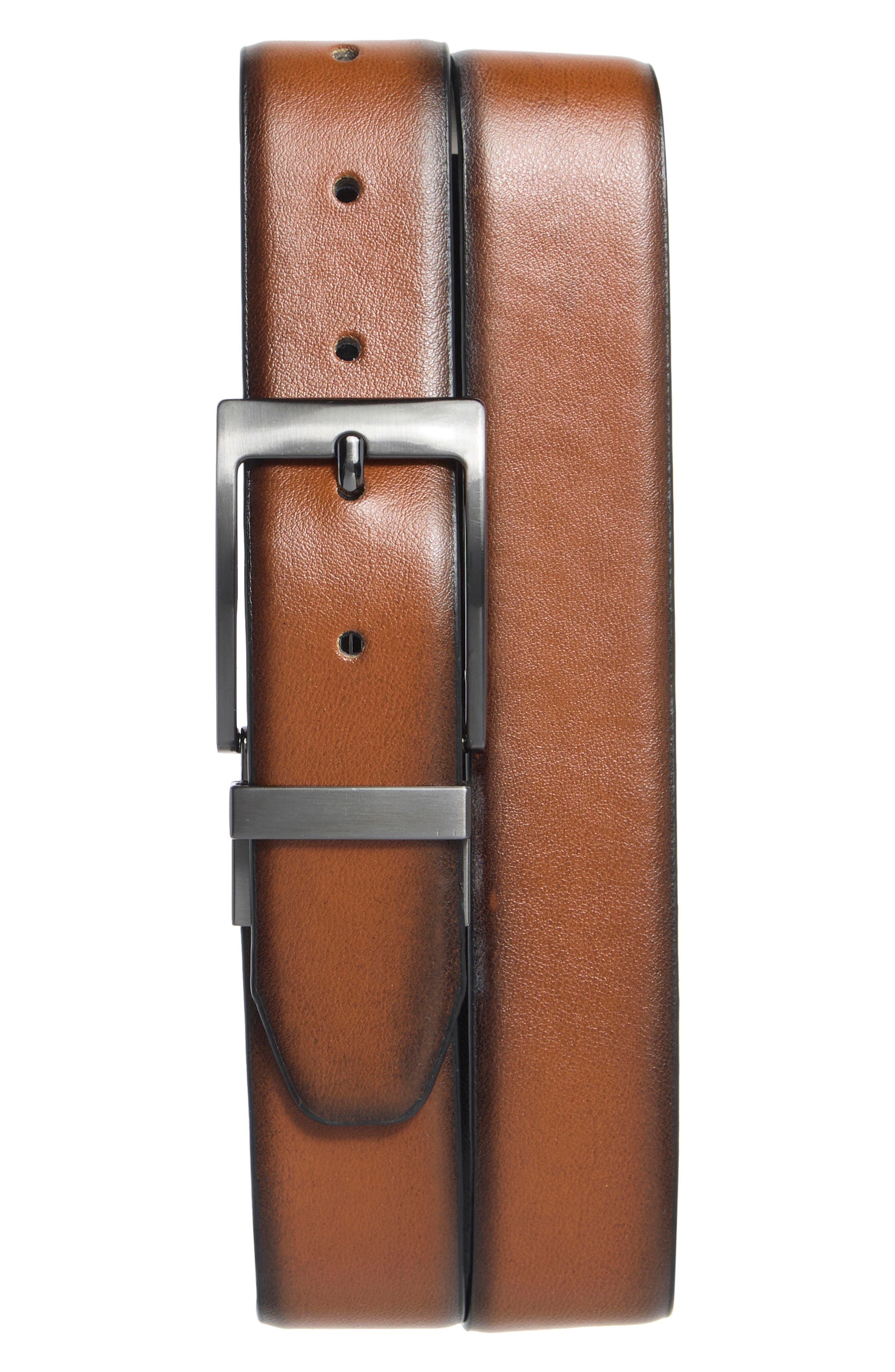 Steve Madden 35mm Burnished Reversible Dress Belt