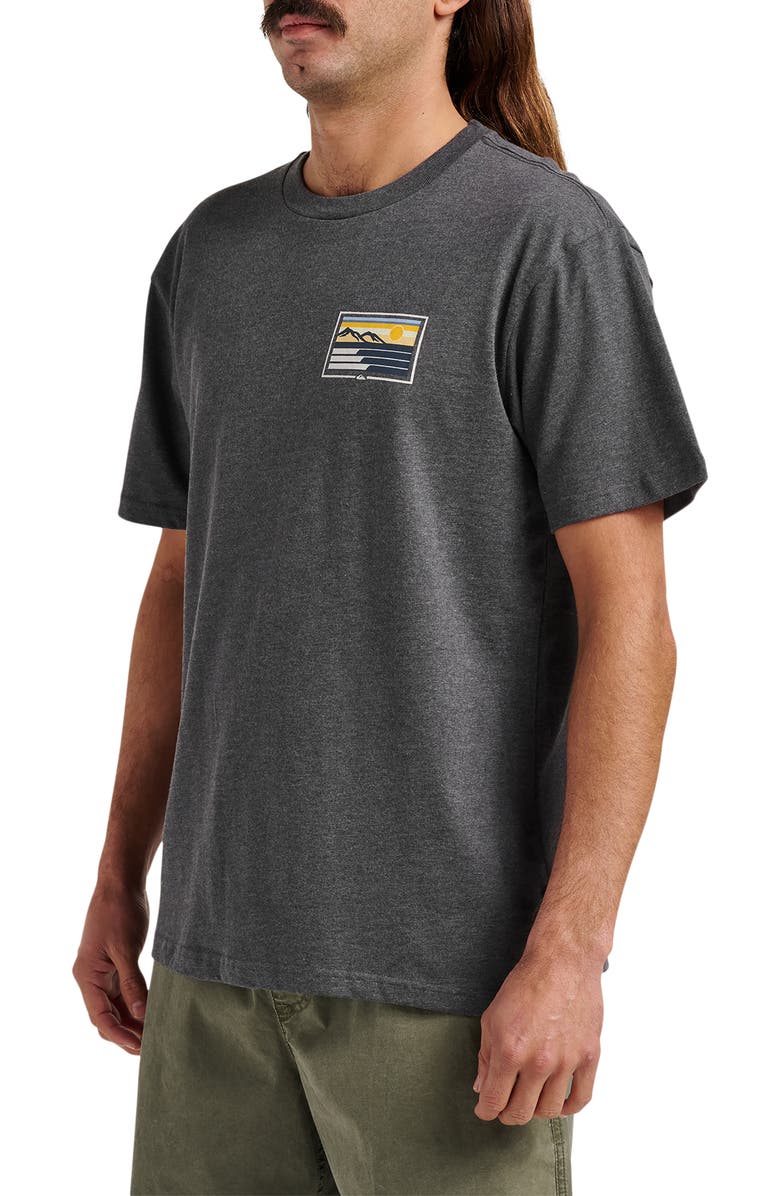 Quiksilver Coastal Vibes Graphic T-Shirt, Alternate, color, Charcoal Heather