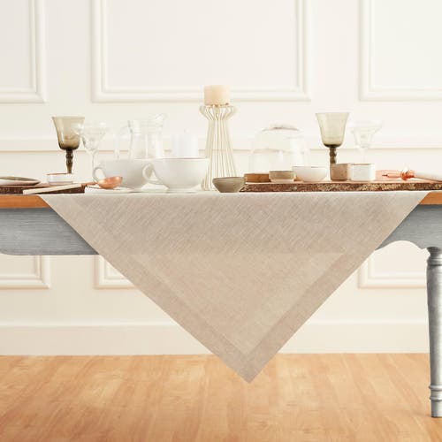 Solino Home Linen Table Throw In Brown