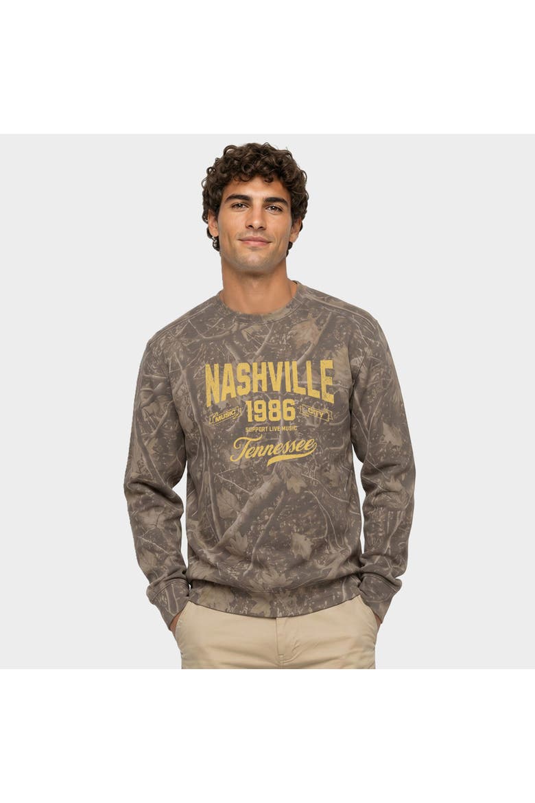 Nashville Tennessee Music City Sweatshirt, Main, color, Camo