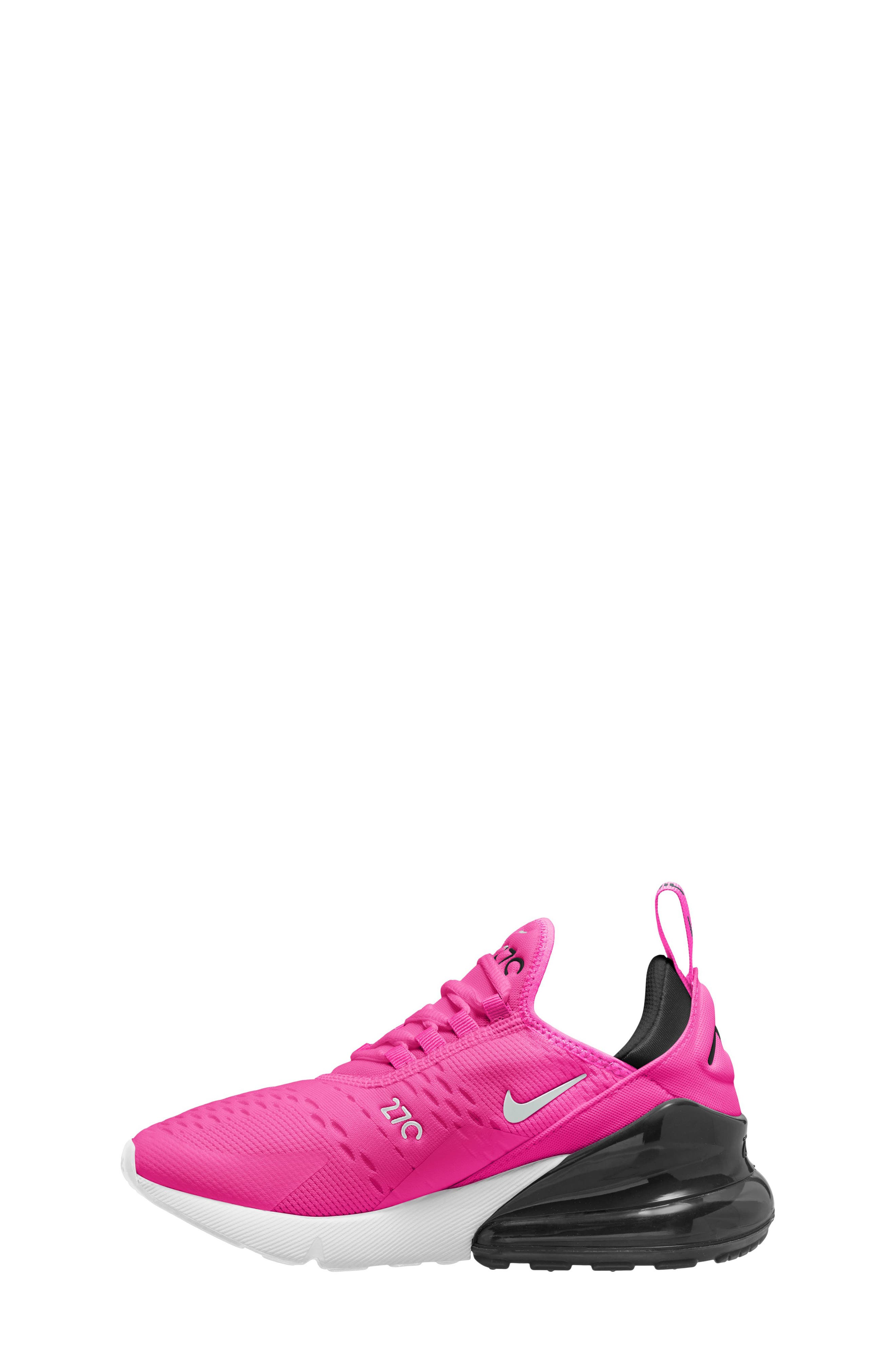 Nike Kids' Air Max 270 Sneaker, Alternate, color, Fuchsia/ White/ Black/ White