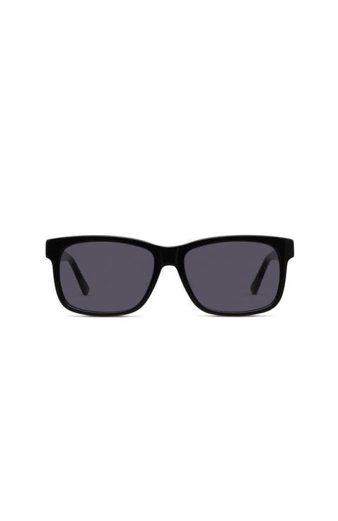 Lennox 57mm Rectangular Sunglasses