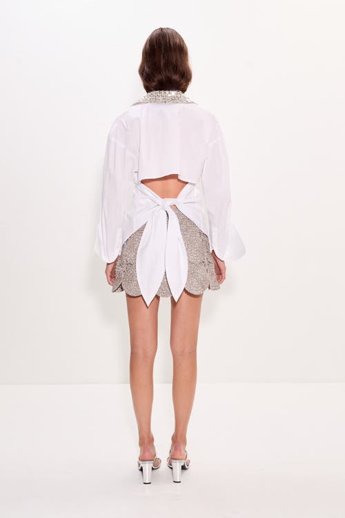 Simonmiller Loch Embellished Button Up In White