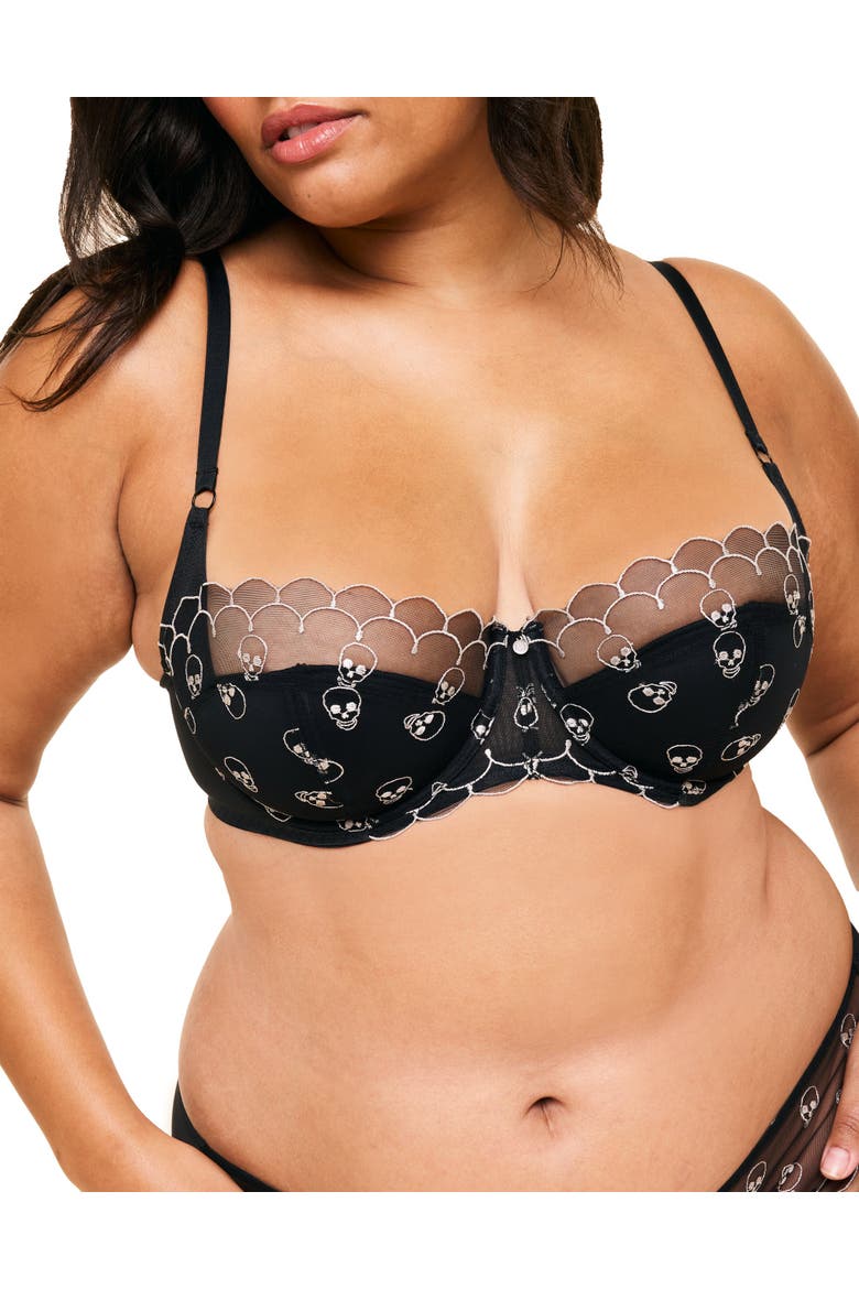 Bettie Contour Balconette Bra, Main, color, Dark Grey