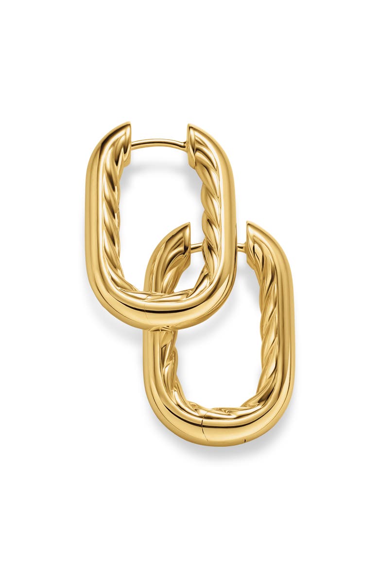 David Yurman DY Madison<sup>®</sup> Smooth Hoop Earrings in 18K Gold, 24.3mm, Alternate, color, Gold