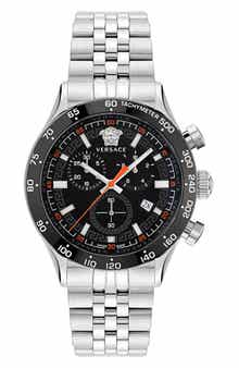Versace Hellenyium Chronograph Bracelet Watch, 44mm