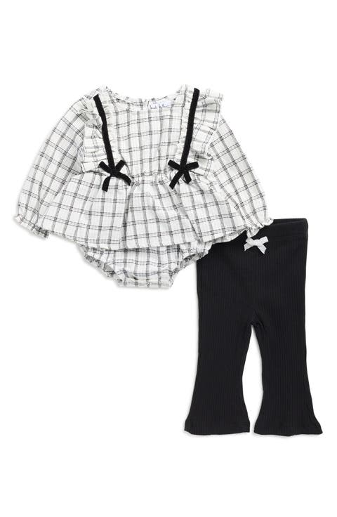 Long Sleeve Skirted Bodysuit & Leggings Set (Baby)