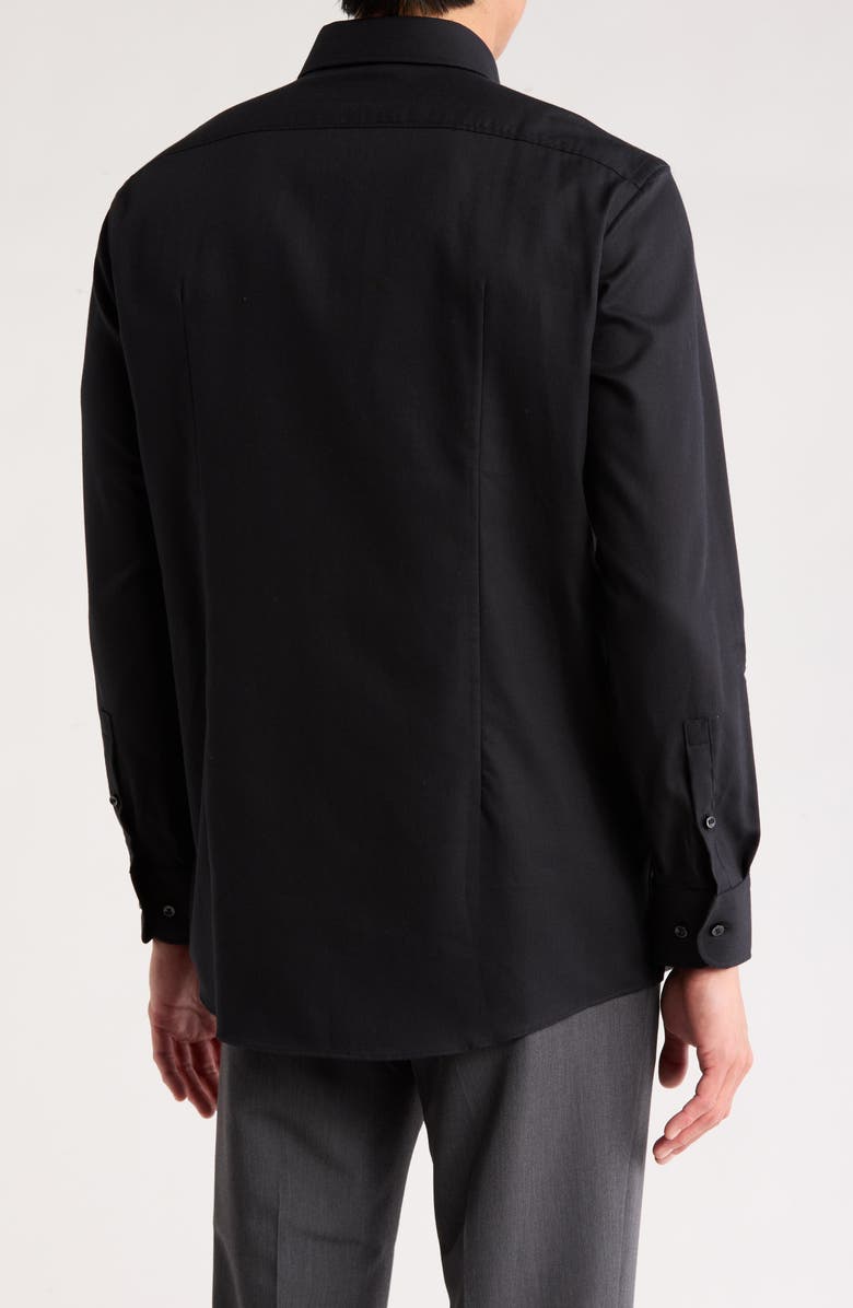BOSS Kent Sharp Fit Cotton Dress Shirt, Alternate, color, Black