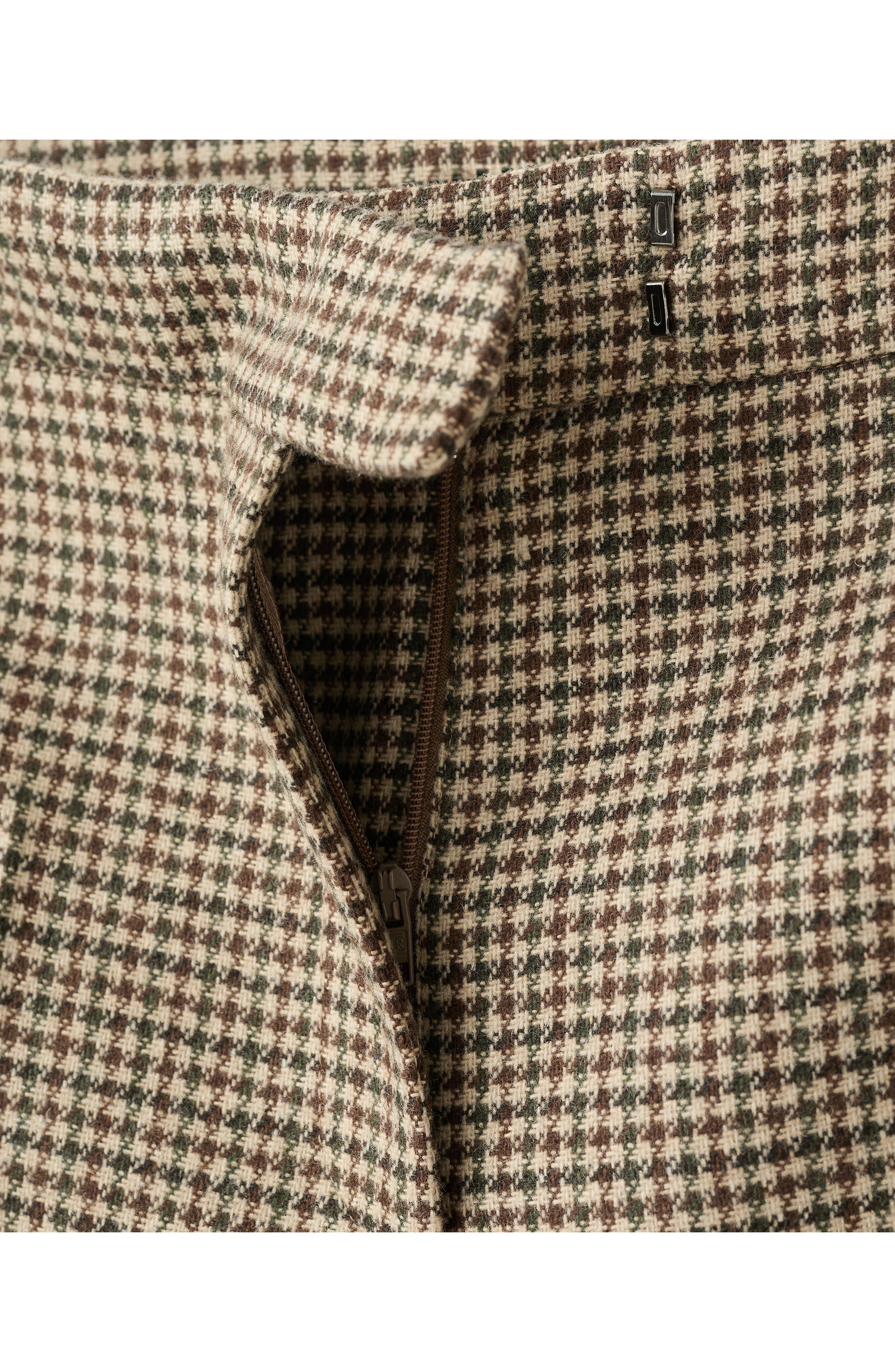 Gina Houndstooth Microcheck Pants - image 2