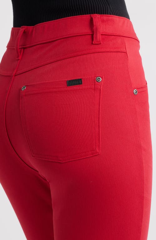 Hue Ultrasoft Denim Leggings In Red