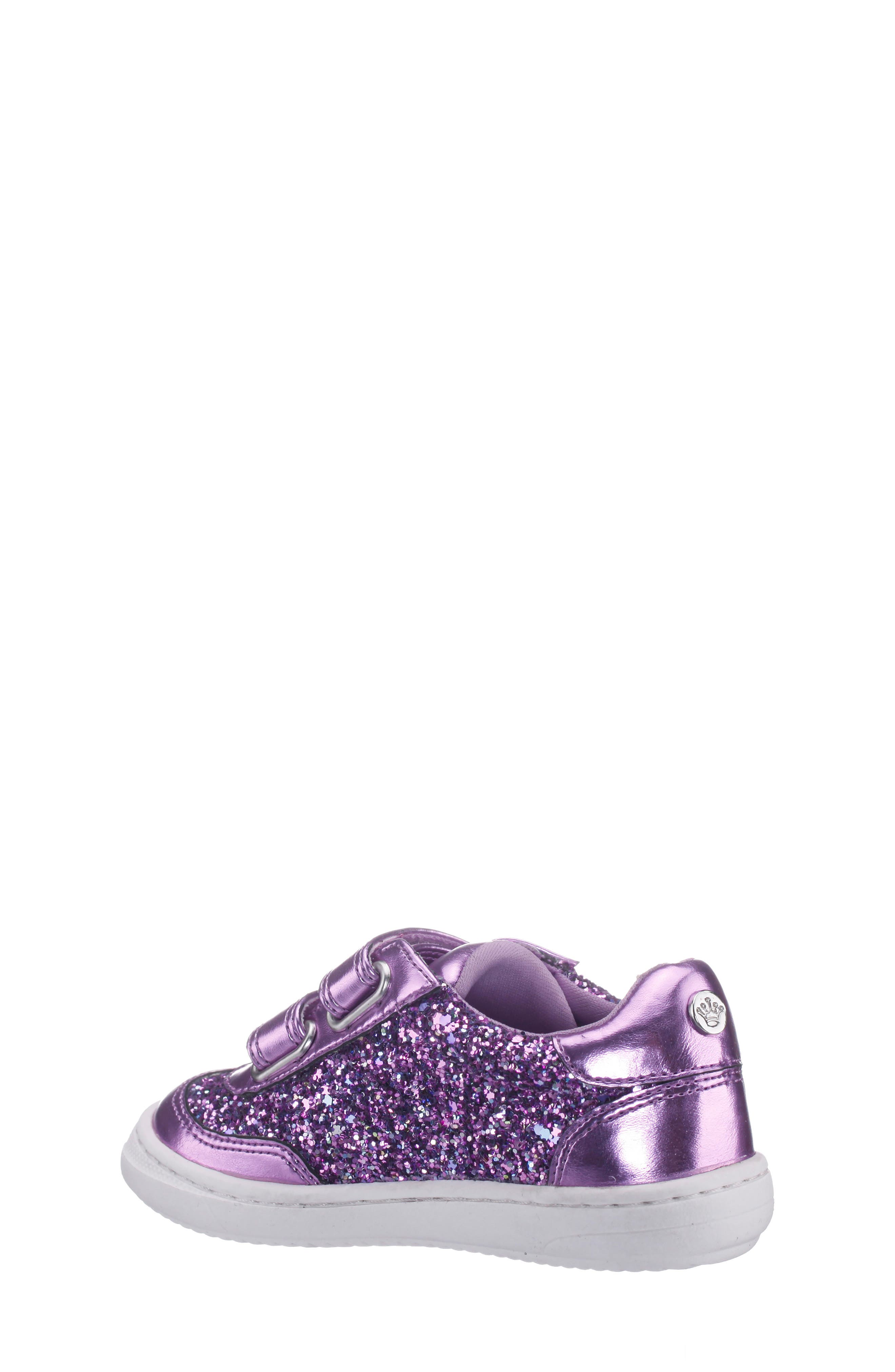 Kids' Desty Sneaker, Alternate, color, PURPLE GLITTER