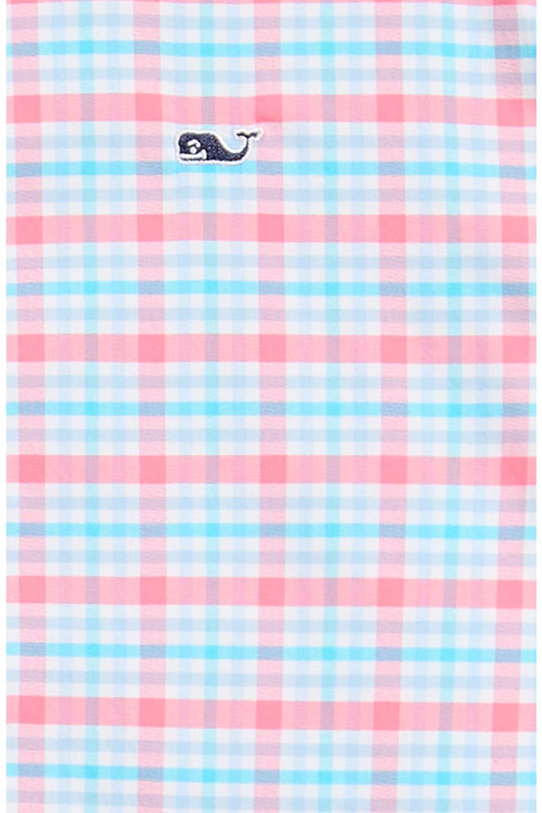 Kids' Bellamy brrrº Plaid Button-Down Shirt, Alternate, color, SUNSET PINK