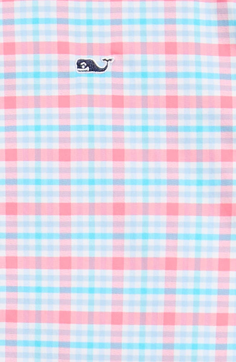 vineyard vines Kids' Bellamy brrrº Plaid Button-Down Shirt, Alternate, color, Sunset Pink