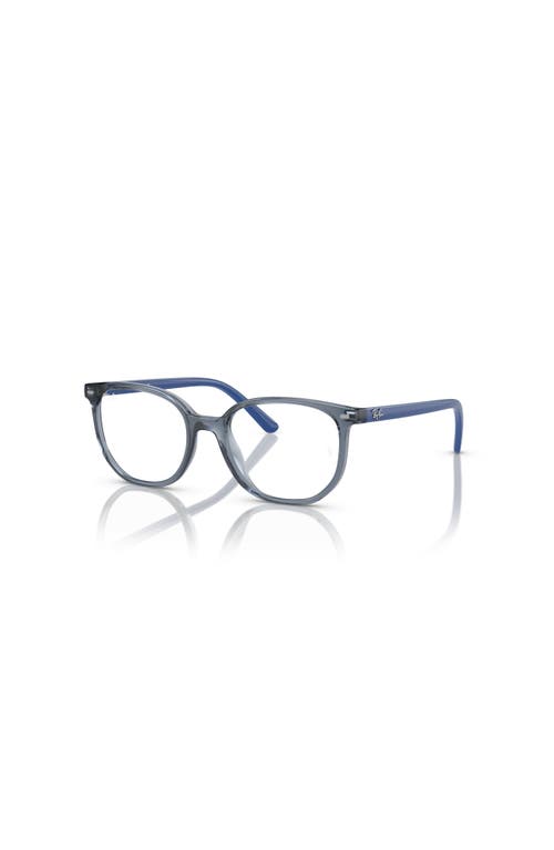 Ray Ban Ray-ban 46mm Irregular Optical Glasses In Blue