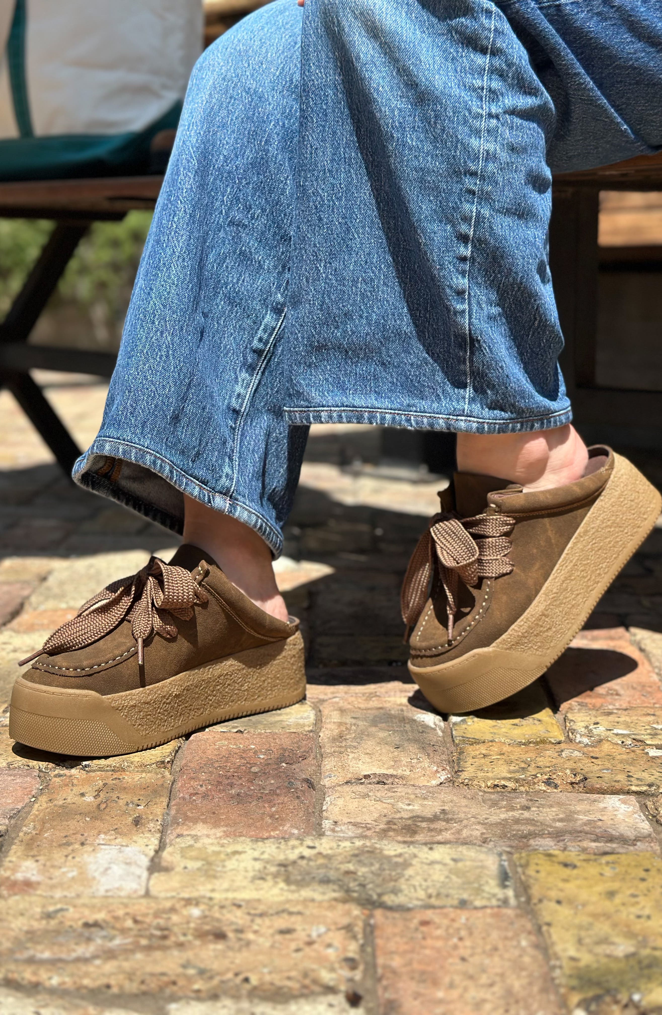 BC Footwear Evolution Platform Mule, Alternate, color, Brown