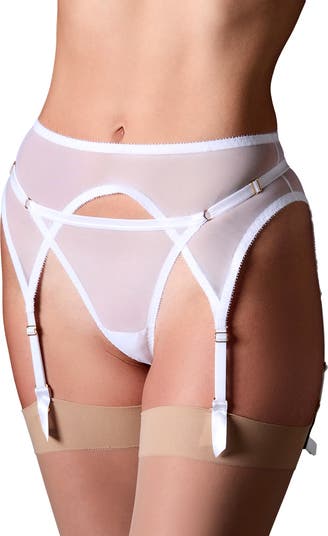 JOURNELLE Odette Classic Mesh Garter Belt | Nordstrom