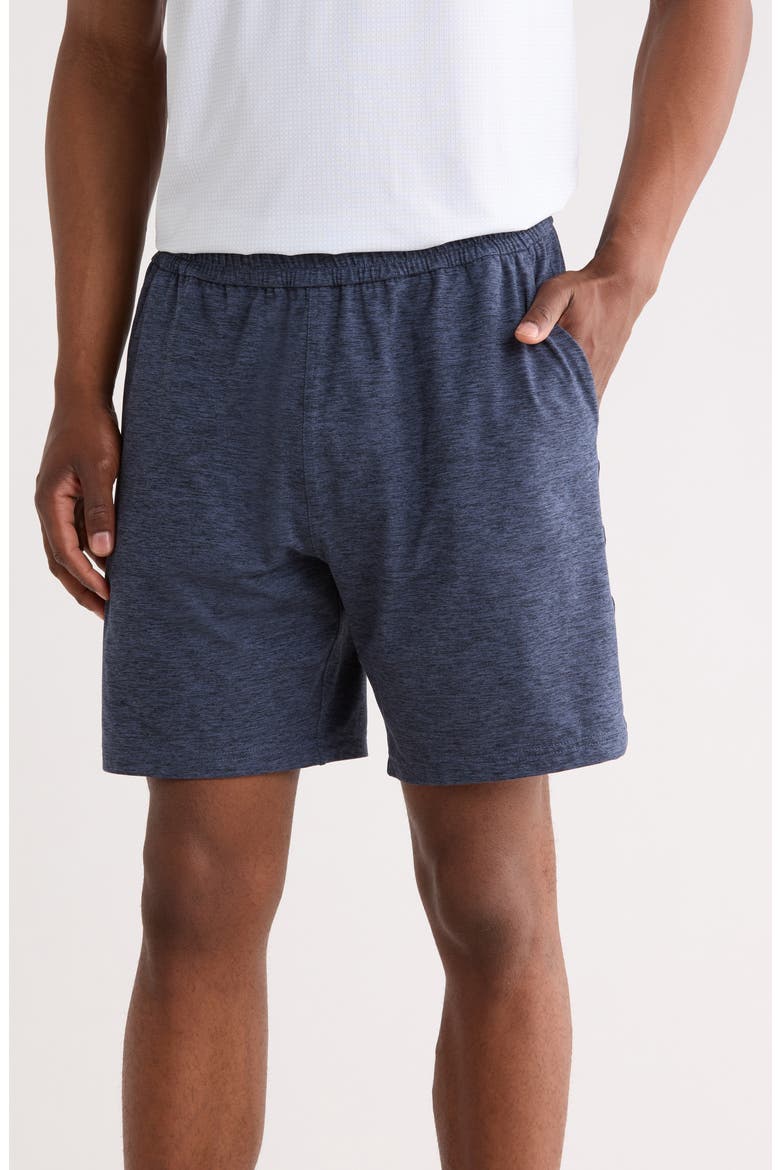 All Day Knit 8-Inch Shorts, Main, color, NAVY ECLIPSE HEATHER