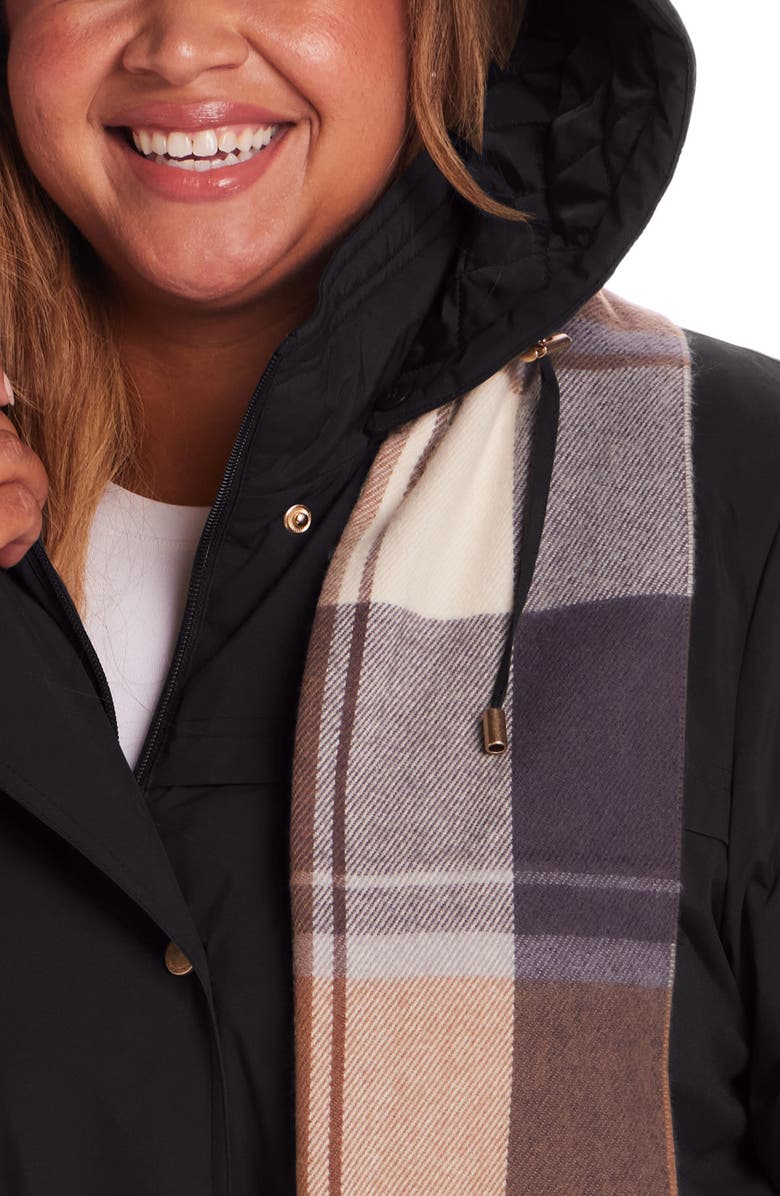 Gallery Water Resistant Insulated Stadium Jacket, Alternate, color, Black