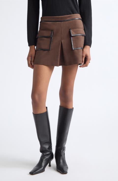 Tess Faux Suede Miniskirt